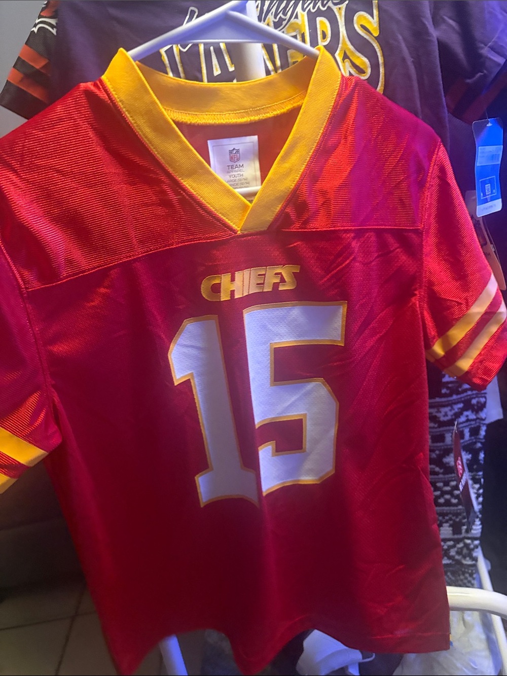 NFL Red and Yellow Team Apparel Youth Jersey